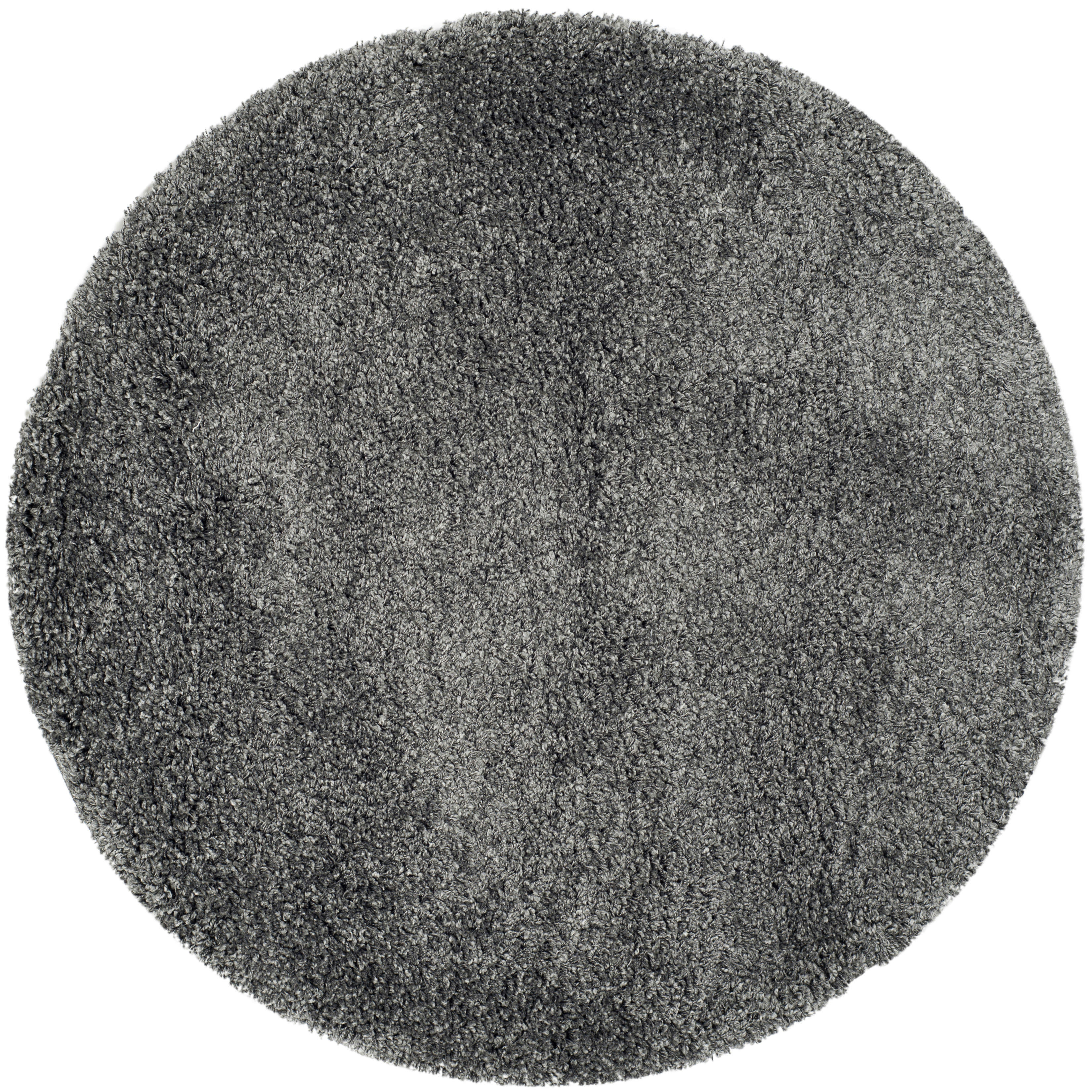 CALIFORNIA SHAG - Tapis de salon interieur en gris fonce, 201 x 201 cm