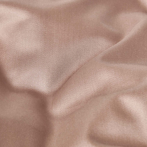 Drap plat uni en coton égyptien bio 400 fils marron, 270x300 cm - HOMESCAPES