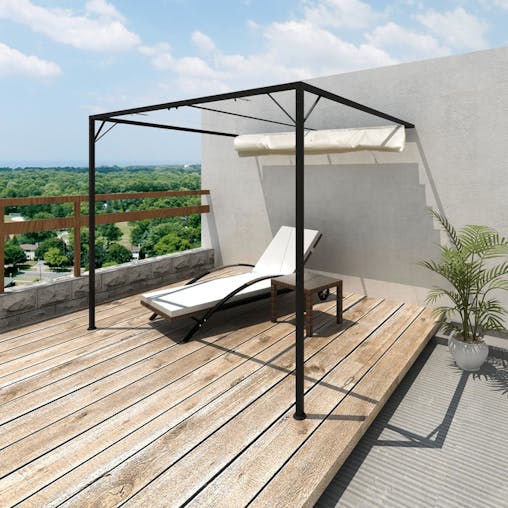 NNEVL Garden Patio Awning Sun Shade Canopy Wall Gazebo
