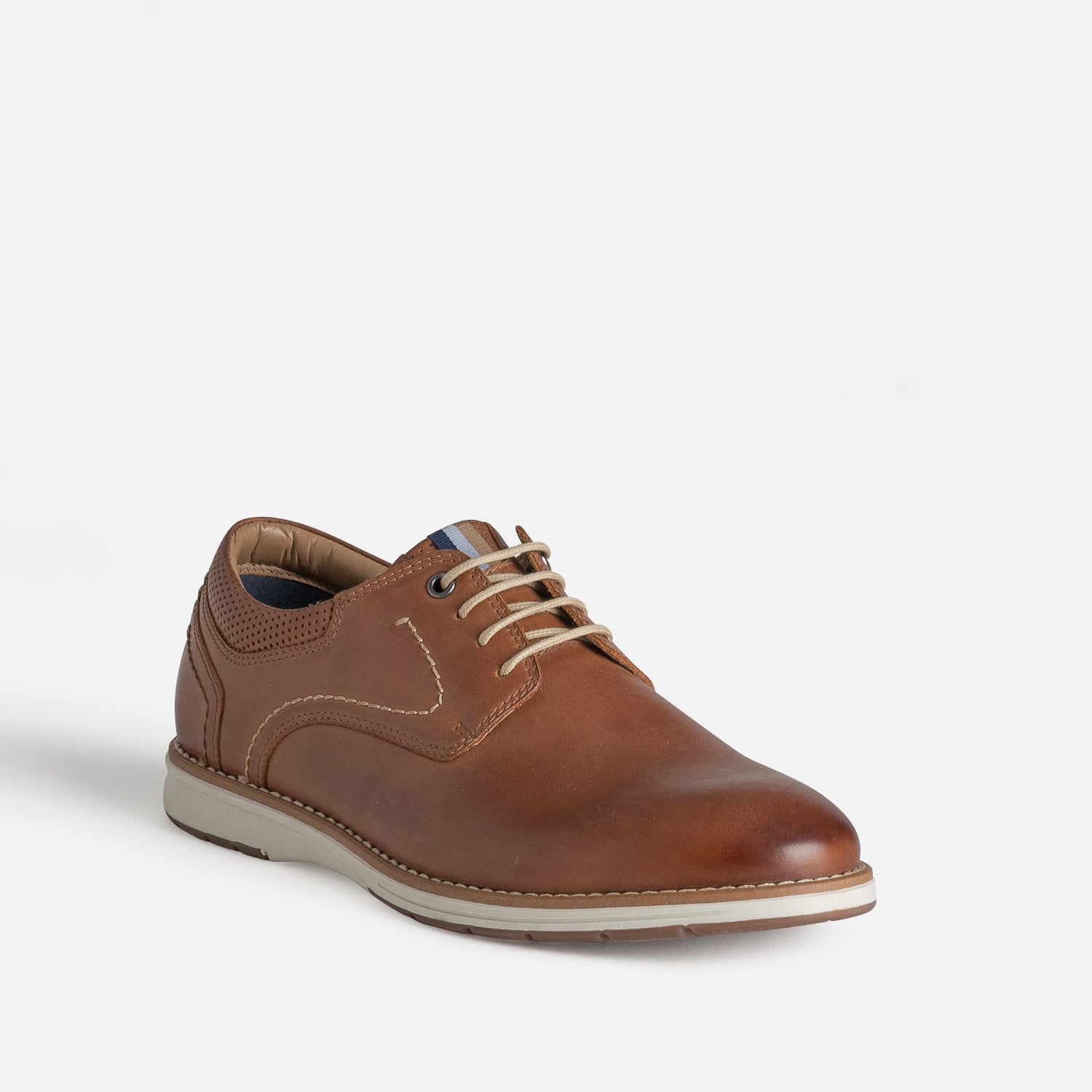 Derby confort cognac cuir