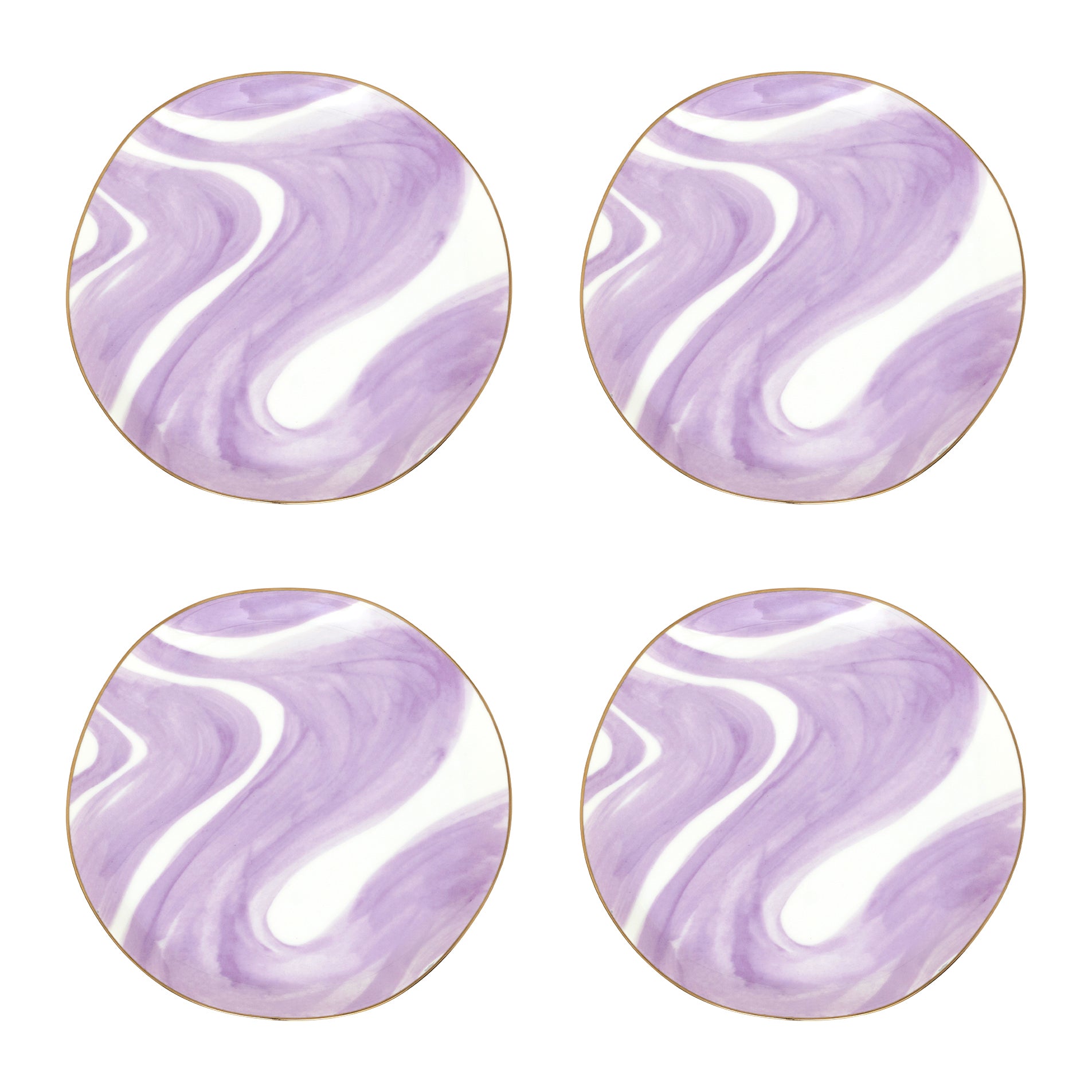 Urban Nature Culture Good Morning Gebaksbord - Emerald Violet - 4 st.