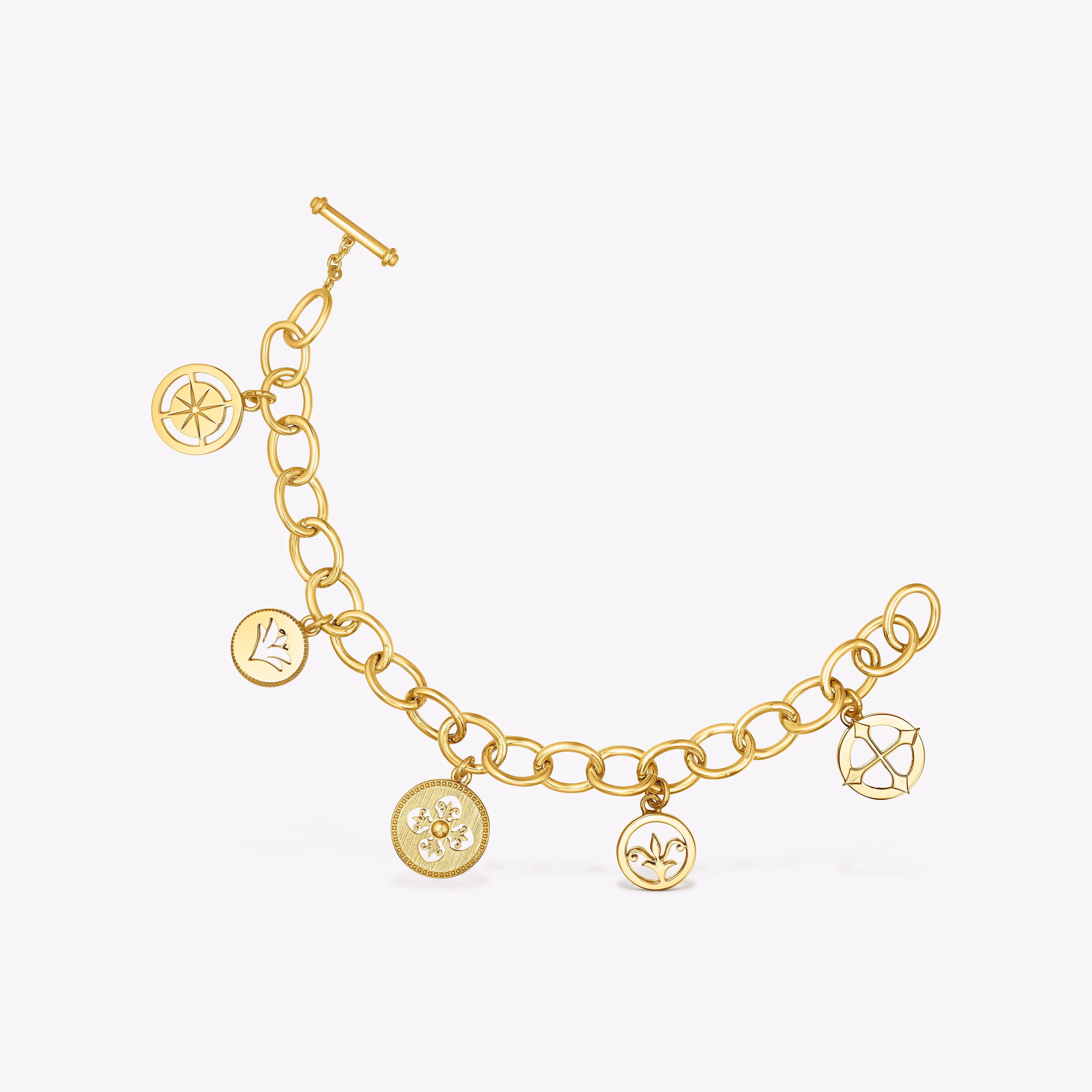 Pulsera medallas con baño de oro 18 kt sobre plata Tamara Falcó X TOUS