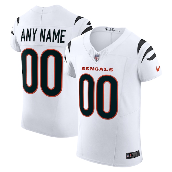 Cincinnati Bengals Nike Vapor F.U.S.E. Elite Custom Jersey - White