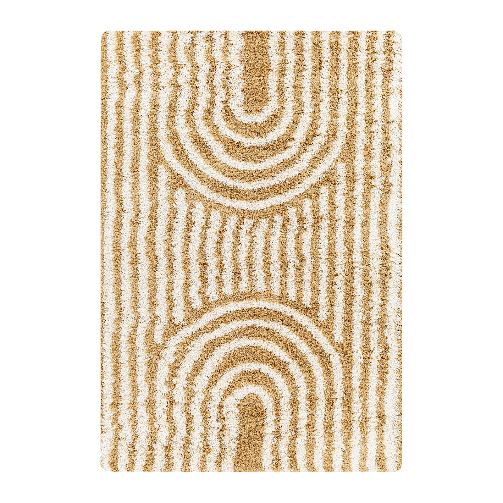 by fonQ Whirl Vloerkleed 160 x 220 cm - Oker