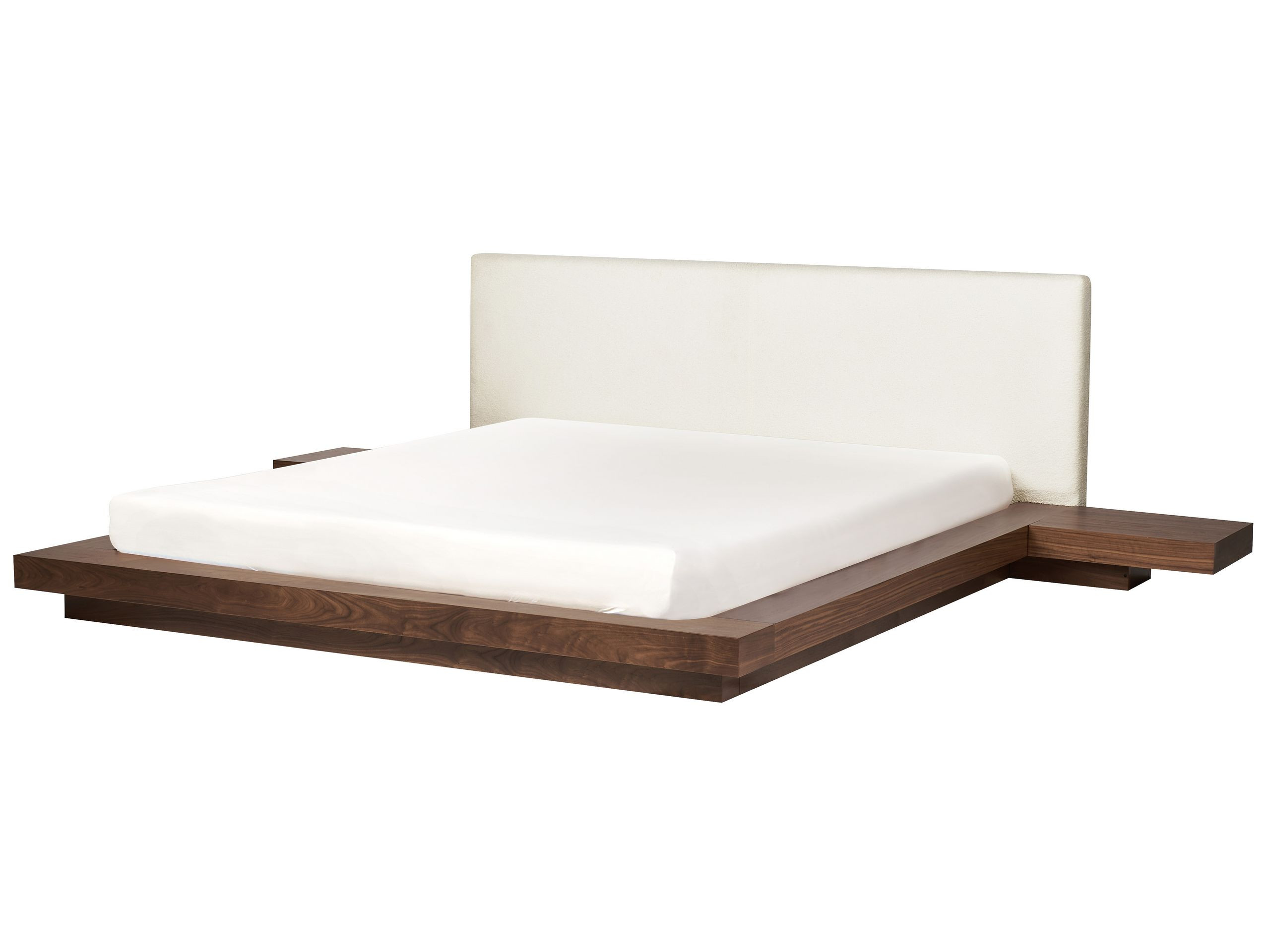 Łóżko wodne materac boucle 180x200 brązowe