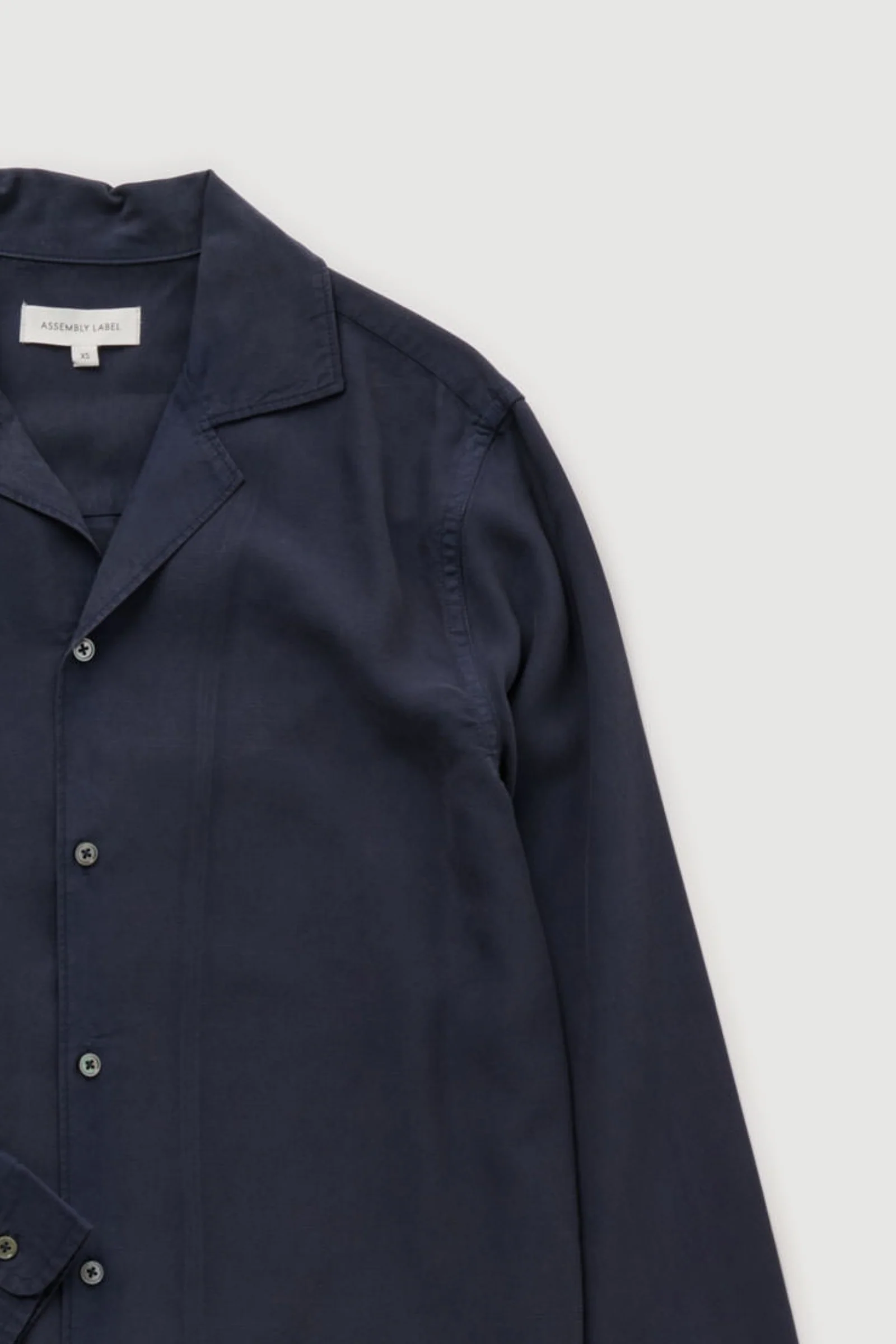 Re-Worn Mens Linen Blend Long Sleeve Shirt