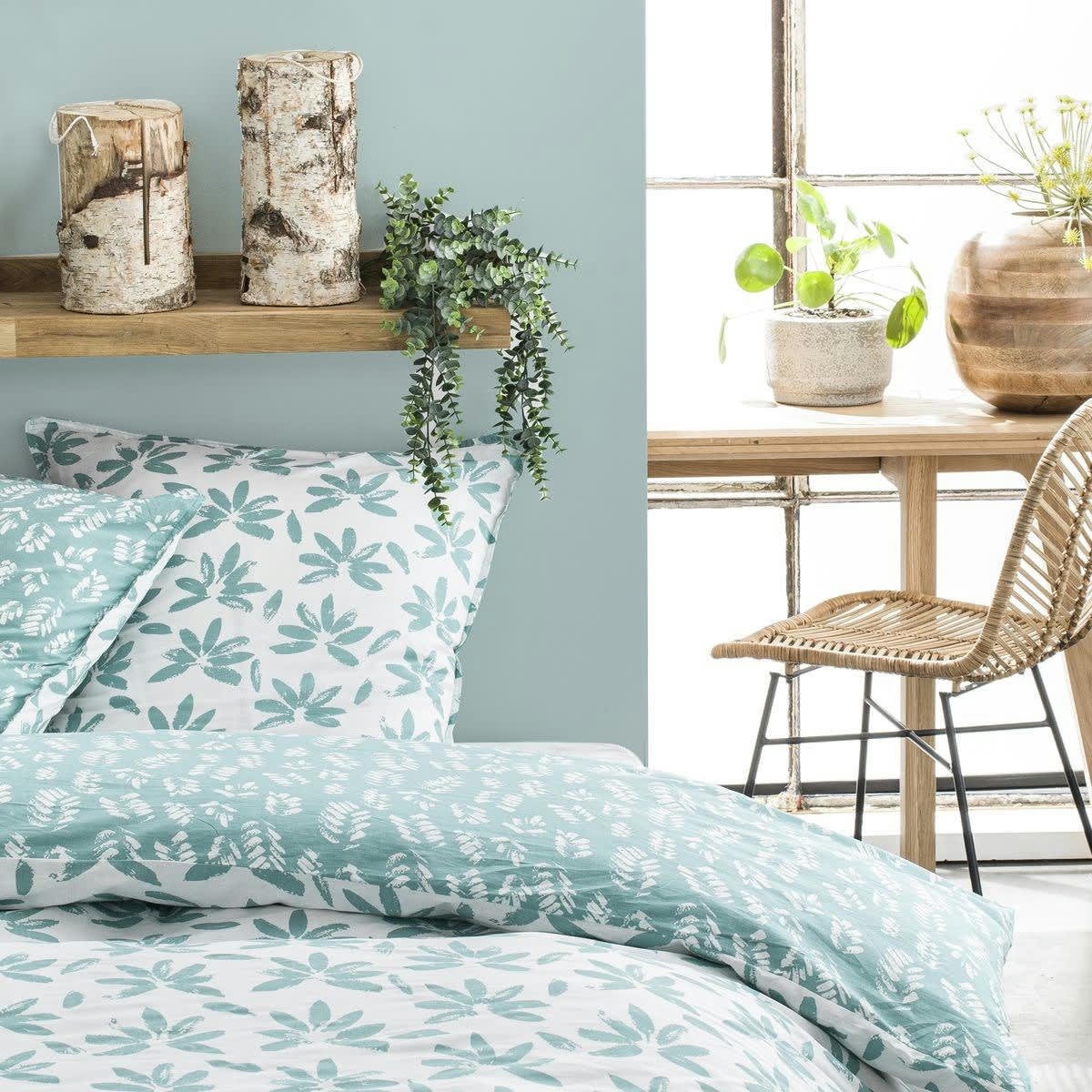 - Parure de lit en Polyester Vert 220x240 cm