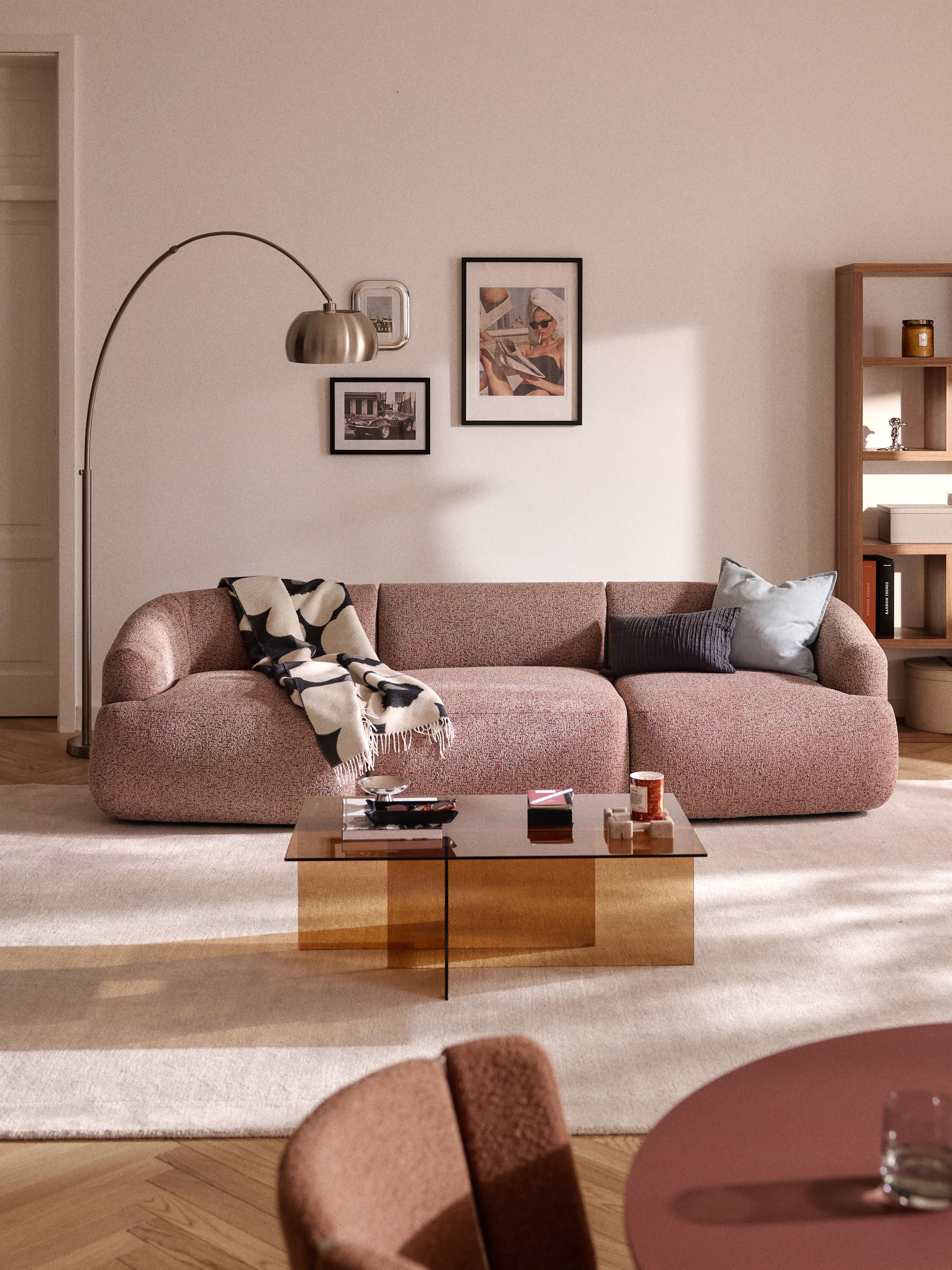 Modulares Bouclé-Sofa Sofia (3-Sitzer)