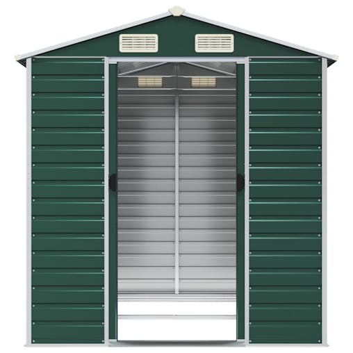 NNEVL Garden Shed Green 191x215x198 cm Galvanised Steel