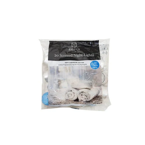 Scented Night Lights Cashmere Cotton 20P