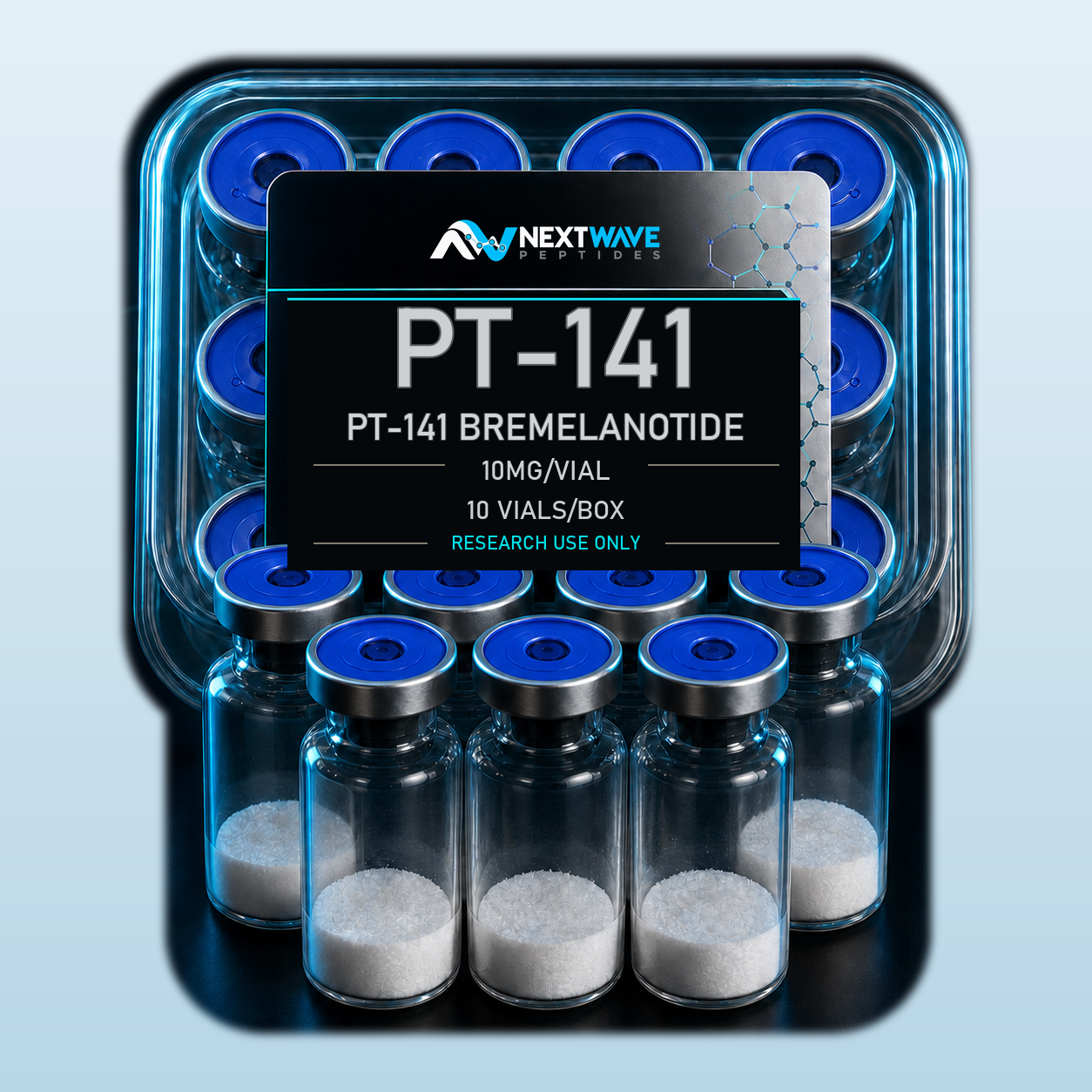 Bremelanotide (PT-141) - 10mg, 10 Vials | NextWave Peptides