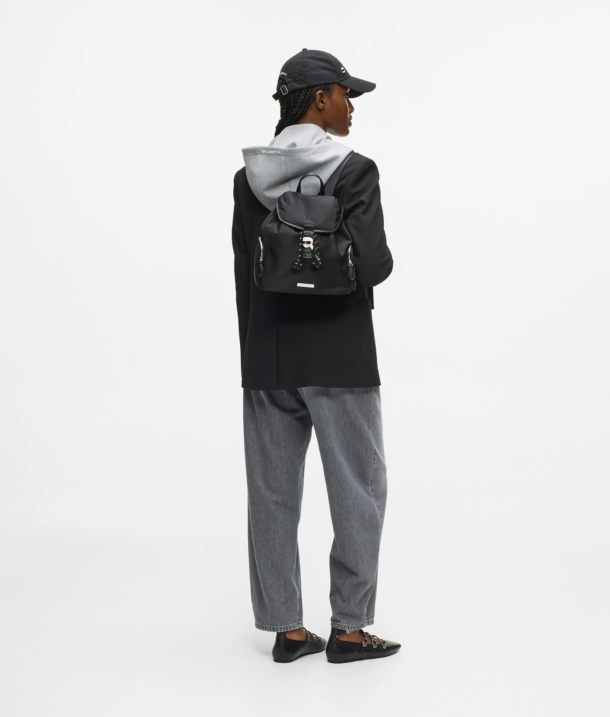 Sac à dos à rabat de petite taille en nylon Ikon