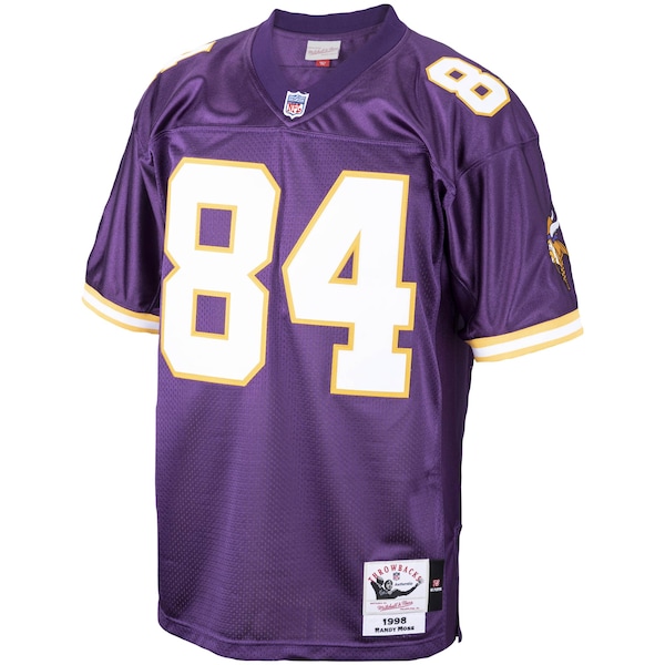 Randy Moss Minnesota Vikings 1998 Authentic Throwback Retired Player Jersey - Purple