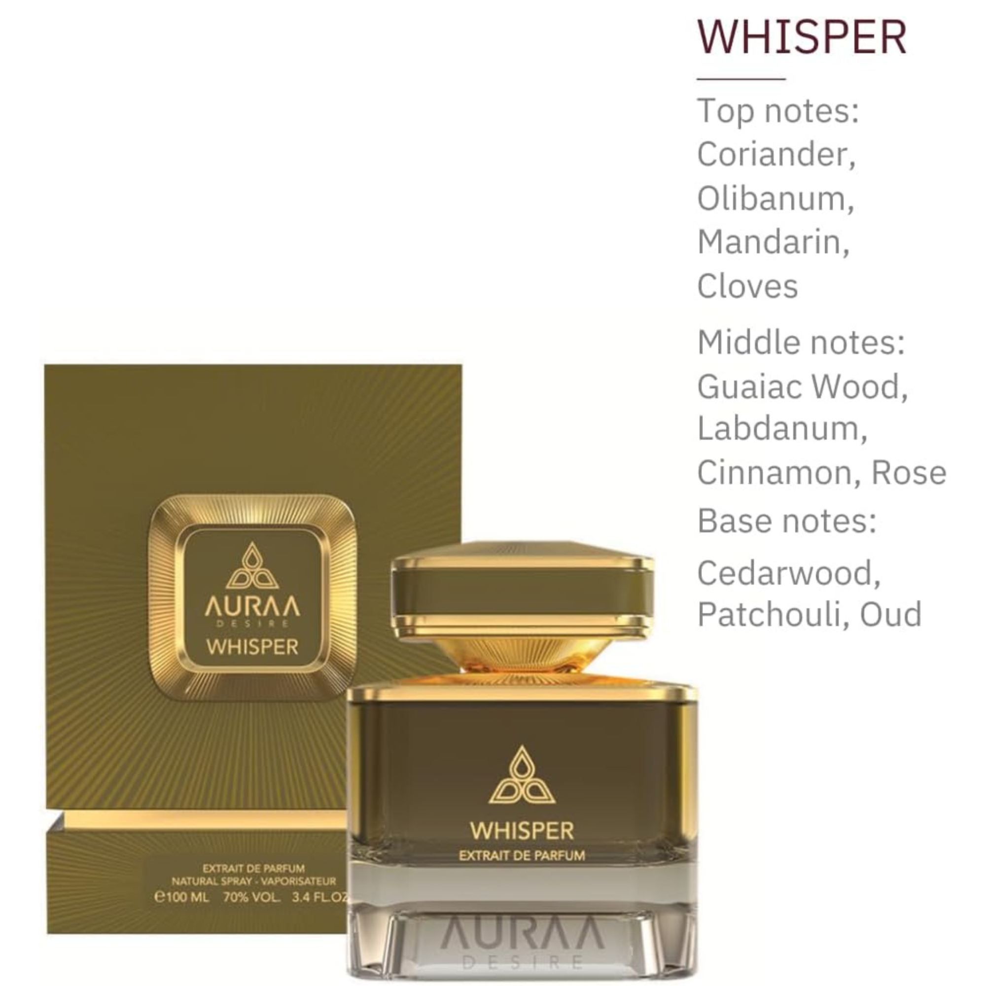 Auraa Desire Whisper Extrait De Parfum 100ml For Men