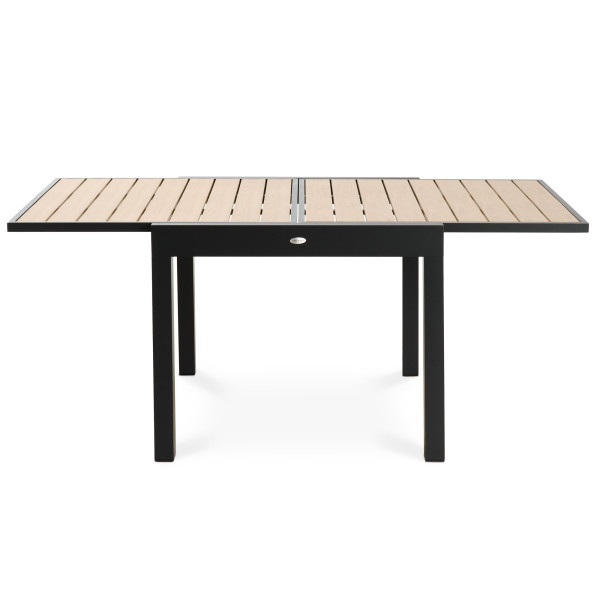 Stół ogrodowy aluminiowy rozkładany 90/180cm Comlo beżowy