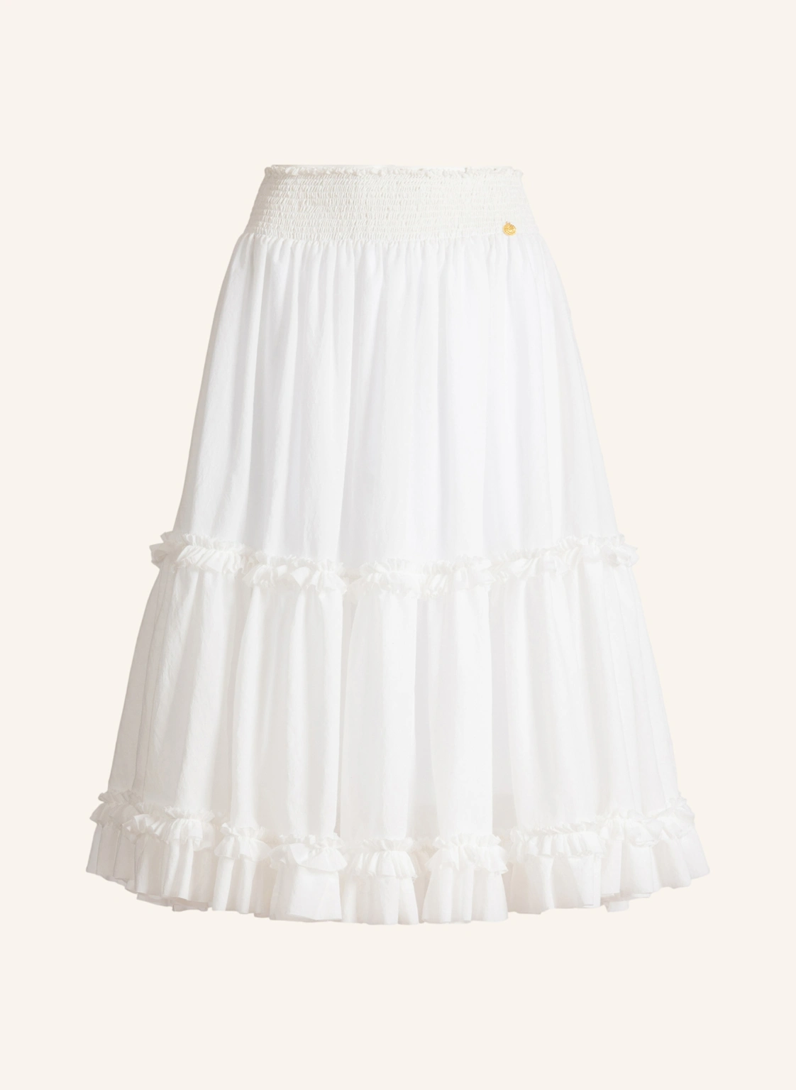 BALMAIN Langer Rock mit Raffungen
