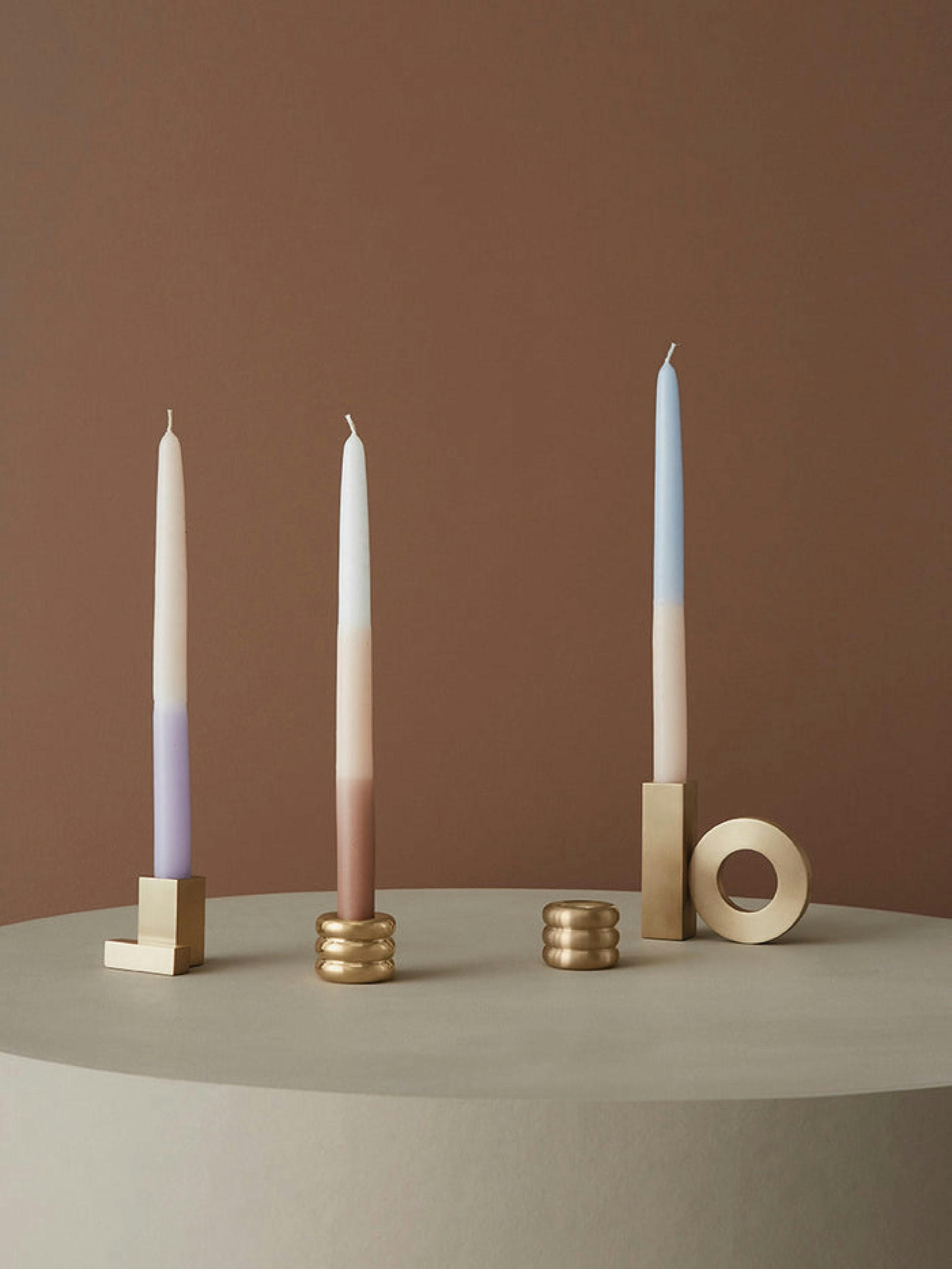 SAVI - Bougeoir or en laiton Ø4,6xH3 cm