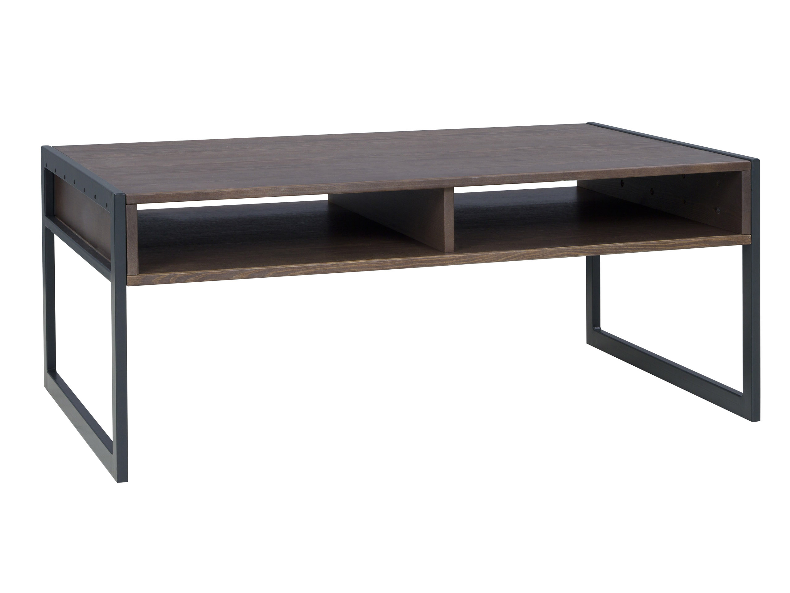 Ława z półką LOFT WOOD, kolor brązowy