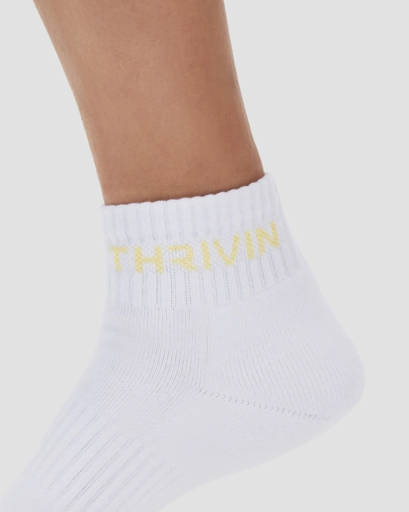 THRIVIN Mid Socks | Golden Butter