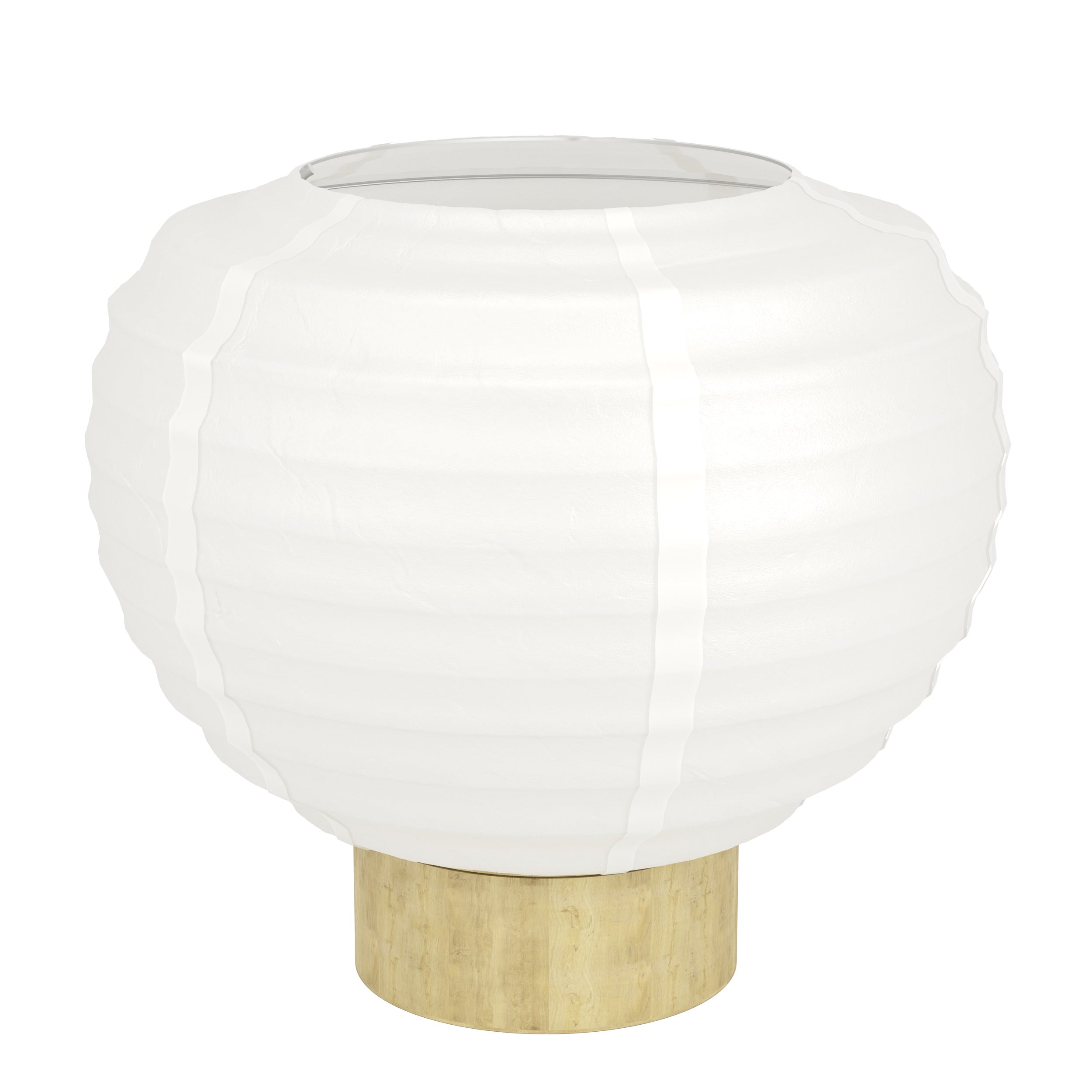 EGLO tafellamp Summerhill - e27 - papier/staal - wit/bruin