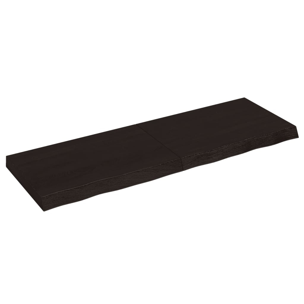 VidaXL Półka ciemnobrązowa 120x40x(2-6) cm wykończone