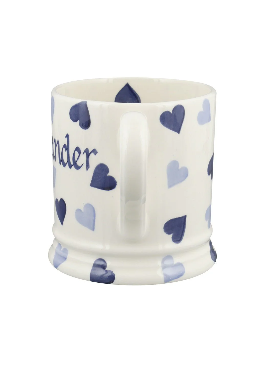 Personalised Blue Hearts Large Mug