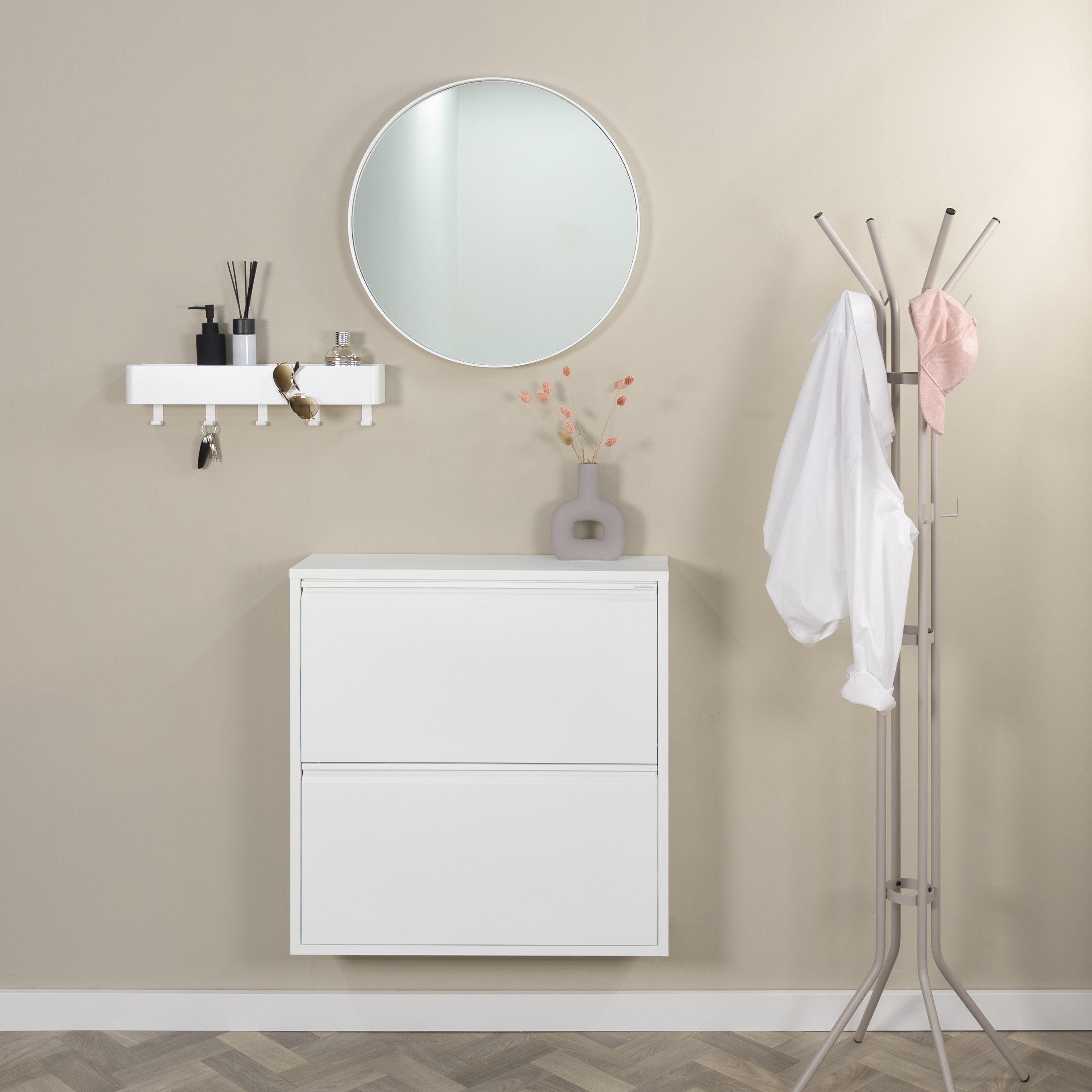 Spinder Design Billy 2 Schoenenkast - Wit