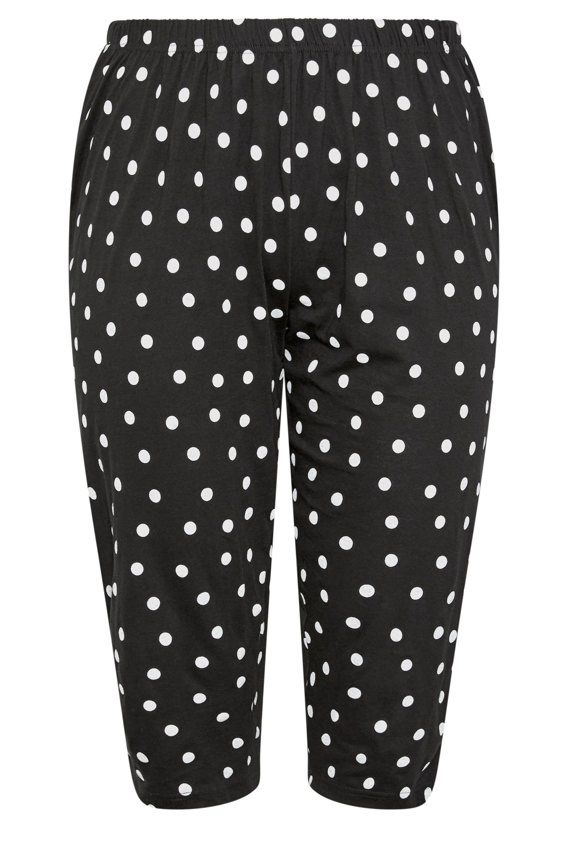 Yours Polka Dot Pyjama Cropped Bottoms