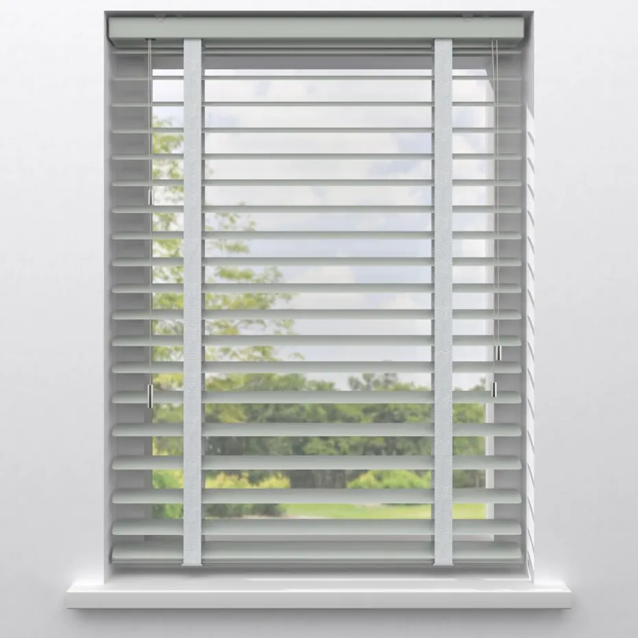 Kwantum Aluminium Jaloezieën | Jaloezieën | Fenstr Aluminium Jaloezie Mels  50mm LichtGrijs