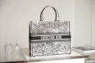 Dior Book Tote Pink Toile De Jouy Embroidery
