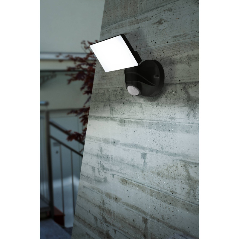 Applique extérieure LED Pagino noire 13 W EGLO
