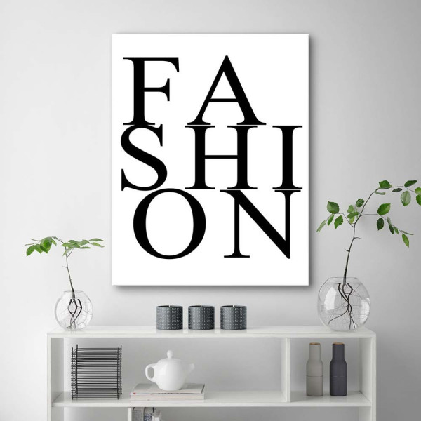 Feeby Obraz na płótnie Napis Fashion 40x60