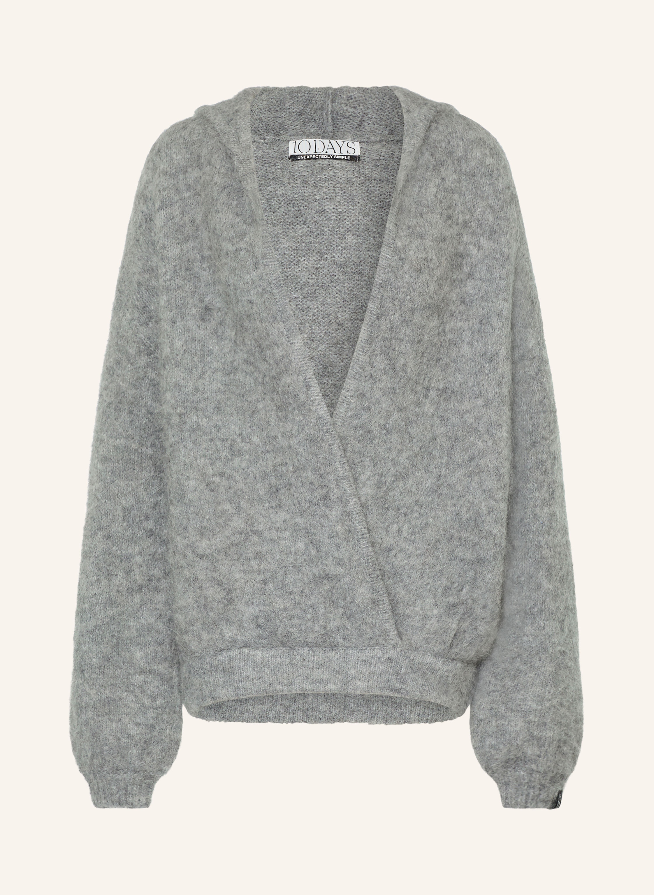 10DAYS Strick-Hoodie mit Alpaka