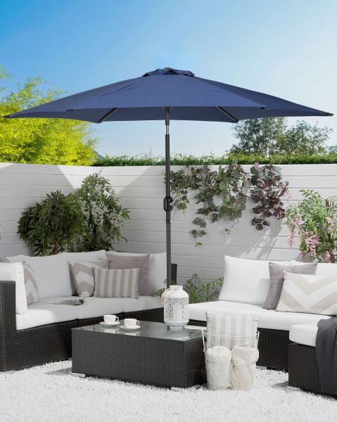 Parasol ogrodowy składany 270 cm niebieski