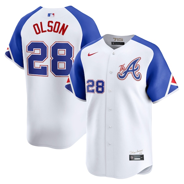 Matt Olson Atlanta Braves Nike City Connect Limited Jersey - White