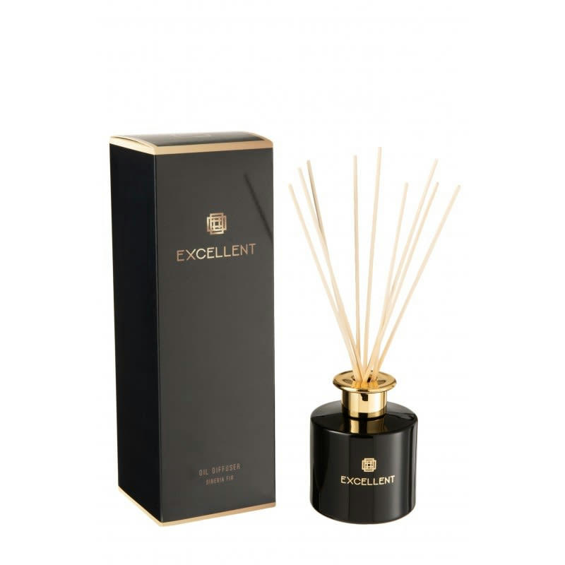 EXCELLENT - Huile parfumée siberia fir noir + bâtons