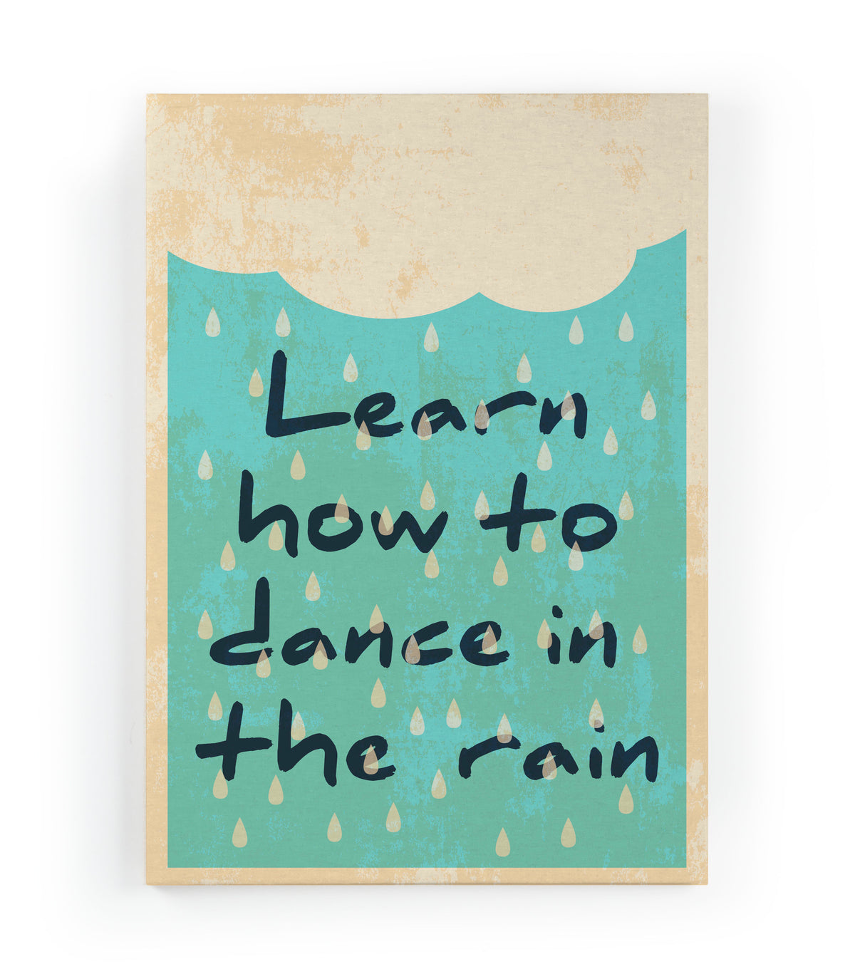 Canvas 60x40 Afdruk Dansen in de Regen
