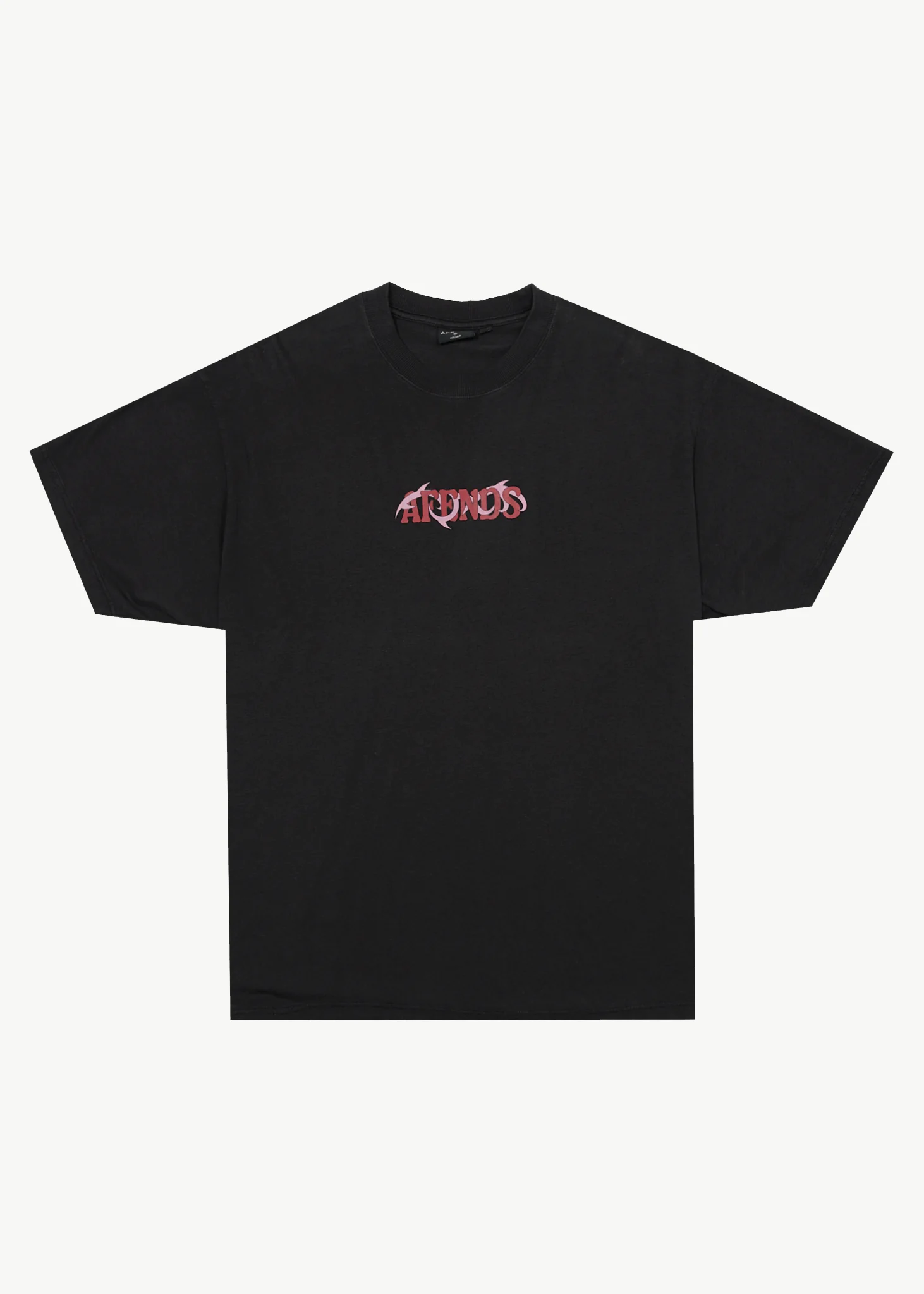AFENDS Mens Waves - Boxy Tee - Black