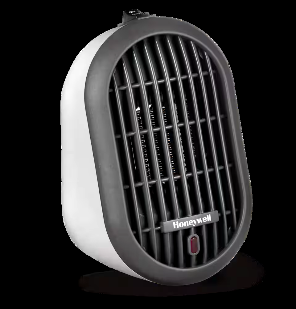 Honeywell HCE100 HeatBud® Personal Portable Ceramic Space Heater, 250W, Assorted