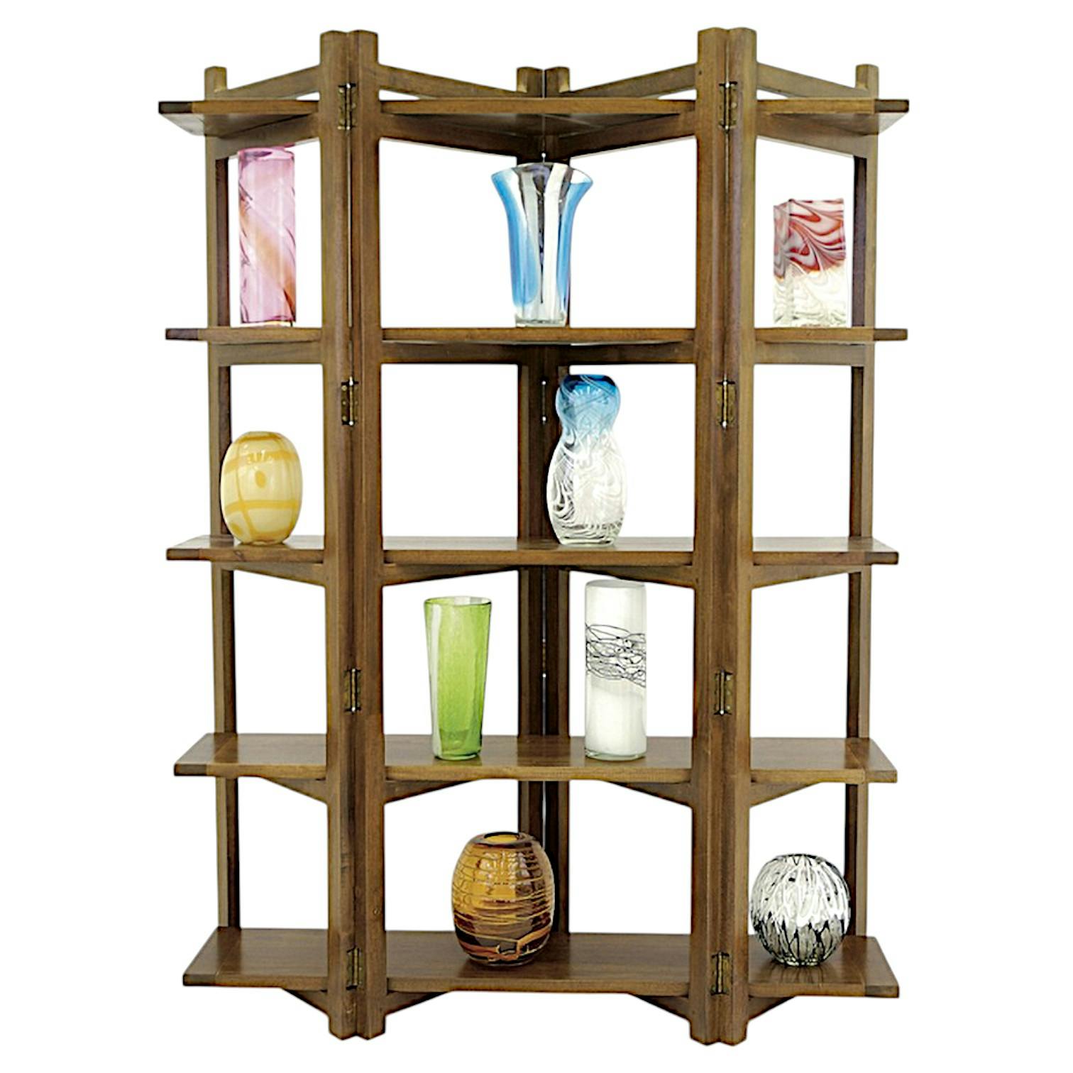 Bibliothèque Etagère Hévéa 5 plateaux 125x37x170cm MAORI