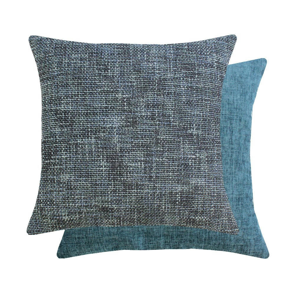 TWEED ORAGE - Housse de coussin  polyester gris 45x45