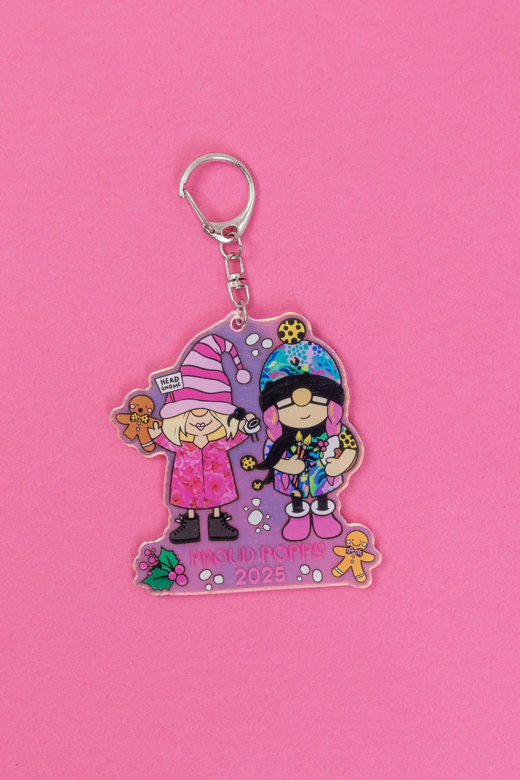 Proud Poppy Tara x Kasey Rainbow Gnome Keychain
