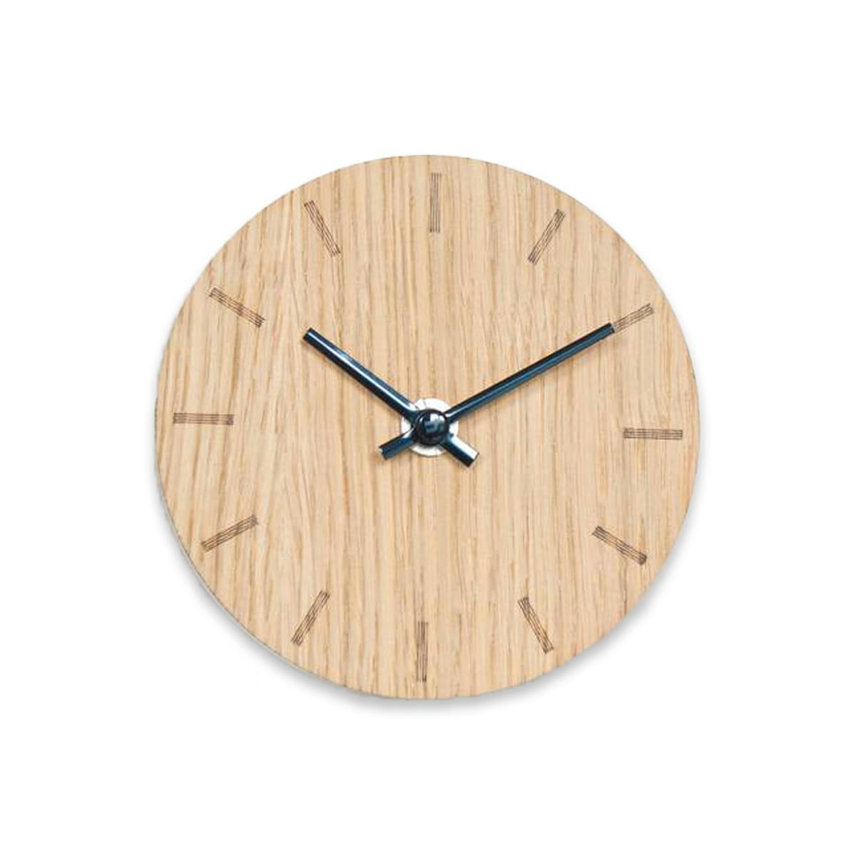 - Horloge murale en bois beige D12cm