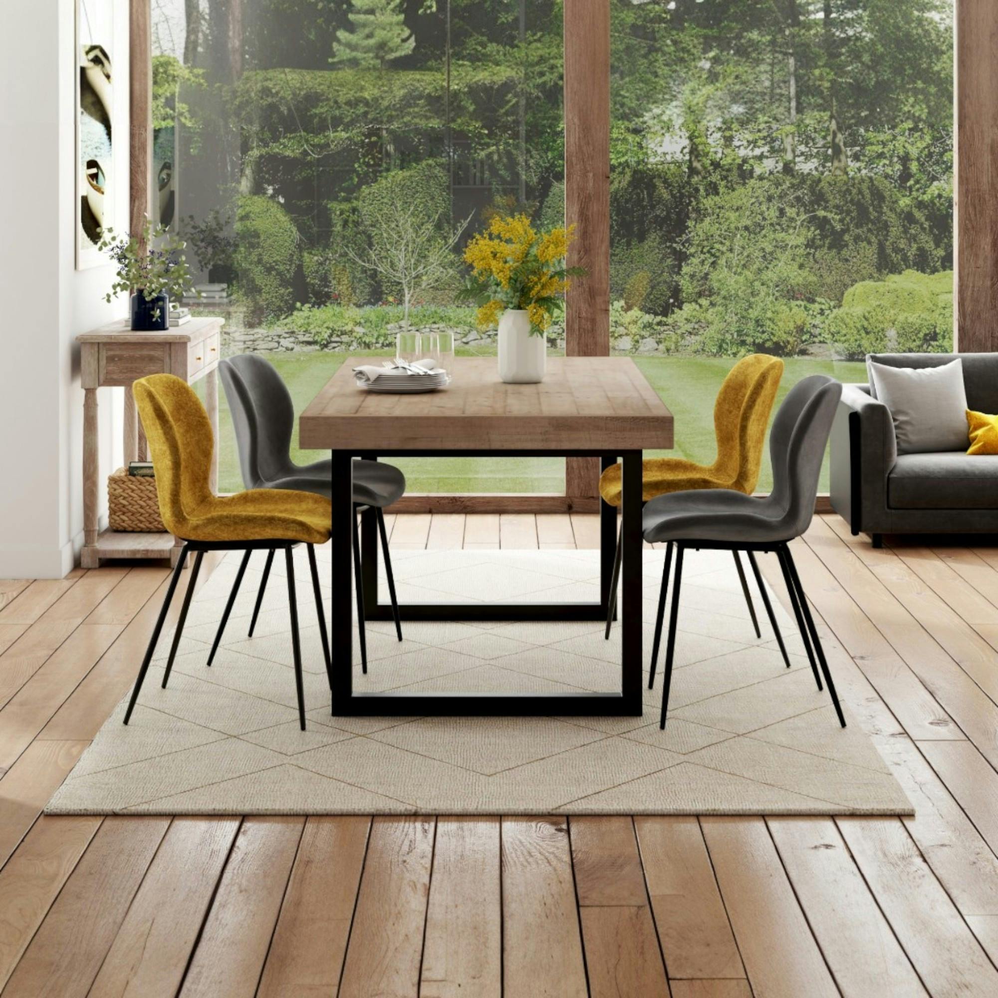 Table de salle à manger en bois recyclé 180 cm AUCKLAND