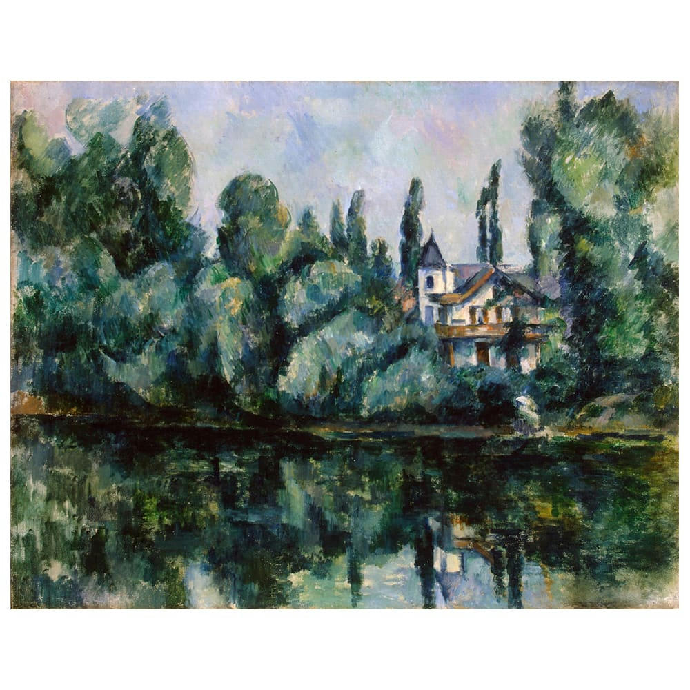 - Tableau les Rives de la Marne Paul Cézanne 80x100cm