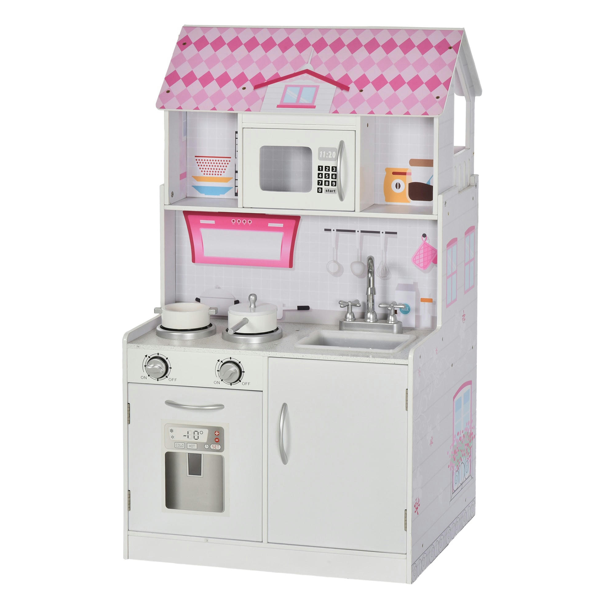 - Maison de poupée cuisine enfant 2 en 1 jeu d