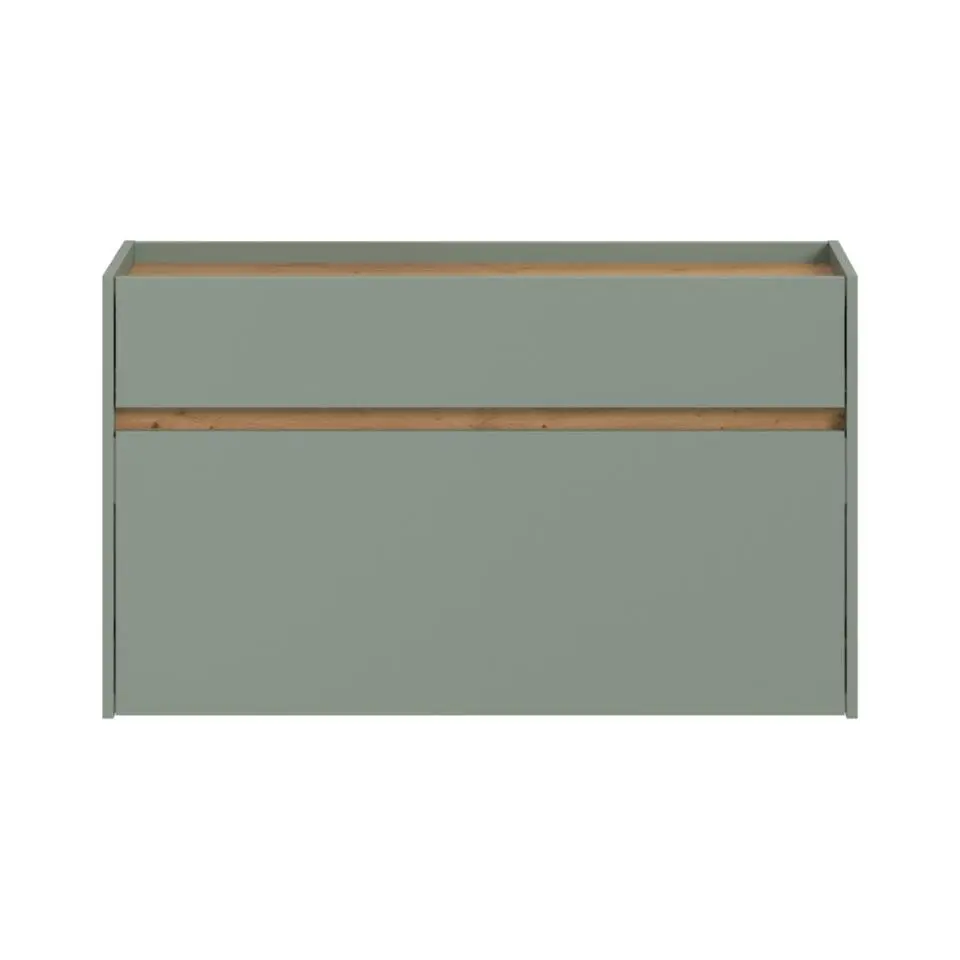 Hioshop Drive schoenenkast 1 vouwdeur- 1 lade salvie decor