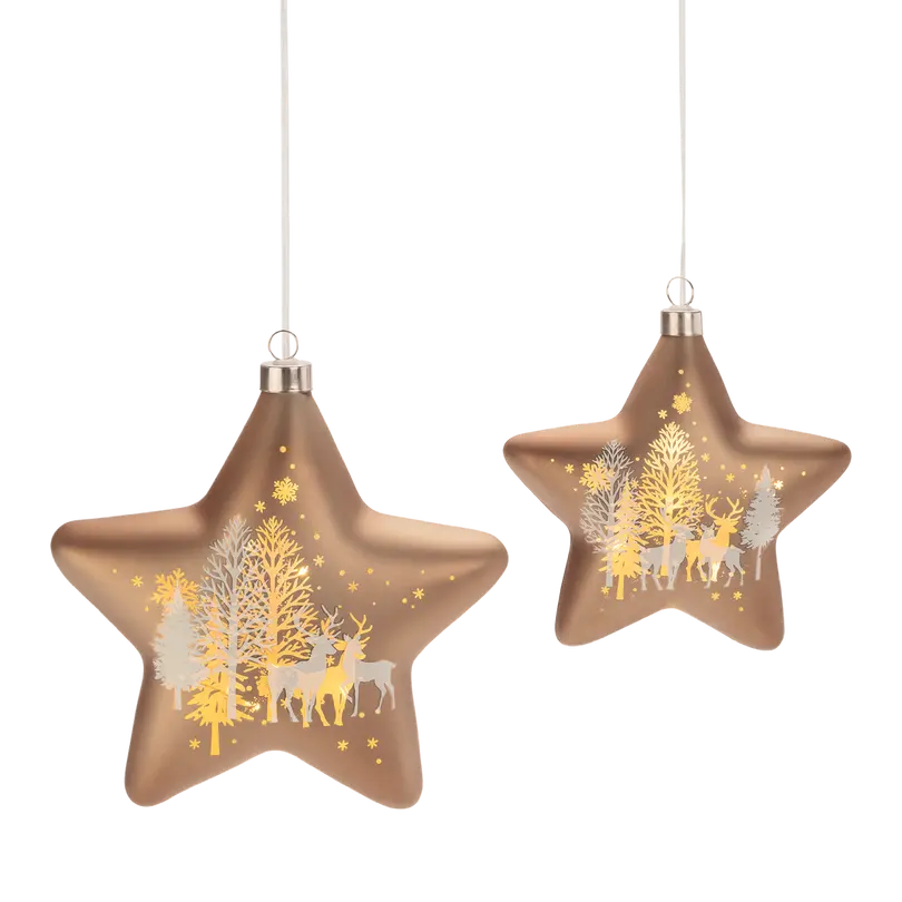 LED-Weihnachtsdeko 2er-Set Battery Light
