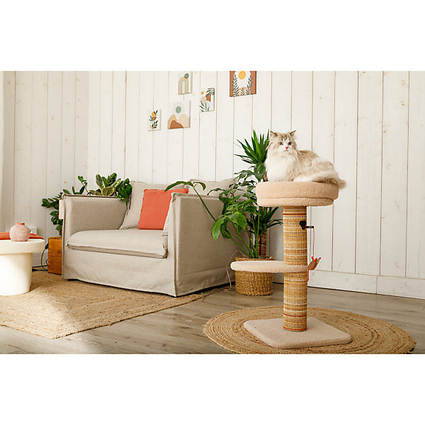Arbre à chat Boréal 70 cm beige pour chat