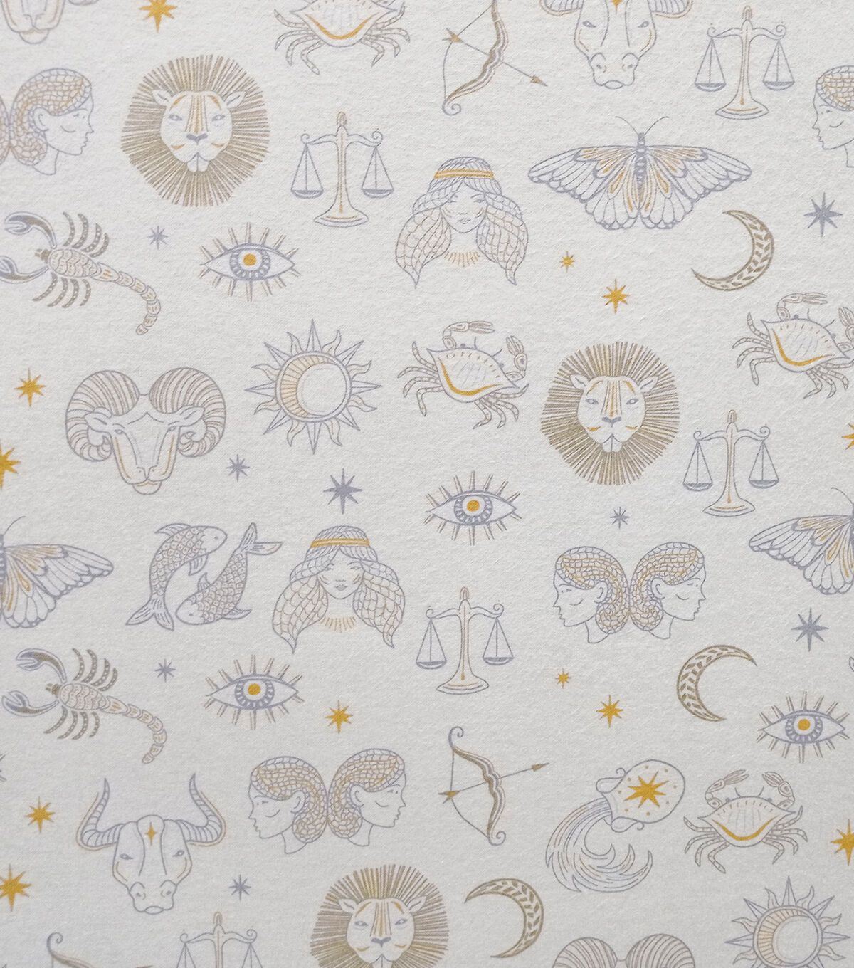 Zodiac Icons Super Snuggle Flannel Fabric
